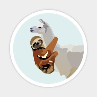 Sloth Llama Magnet